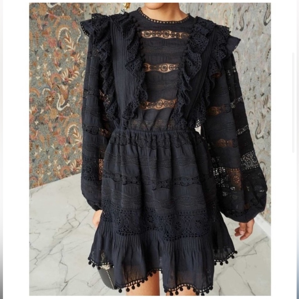 Ulla Johnson Jolie Ruffled Cotton-Blend Mini Dress